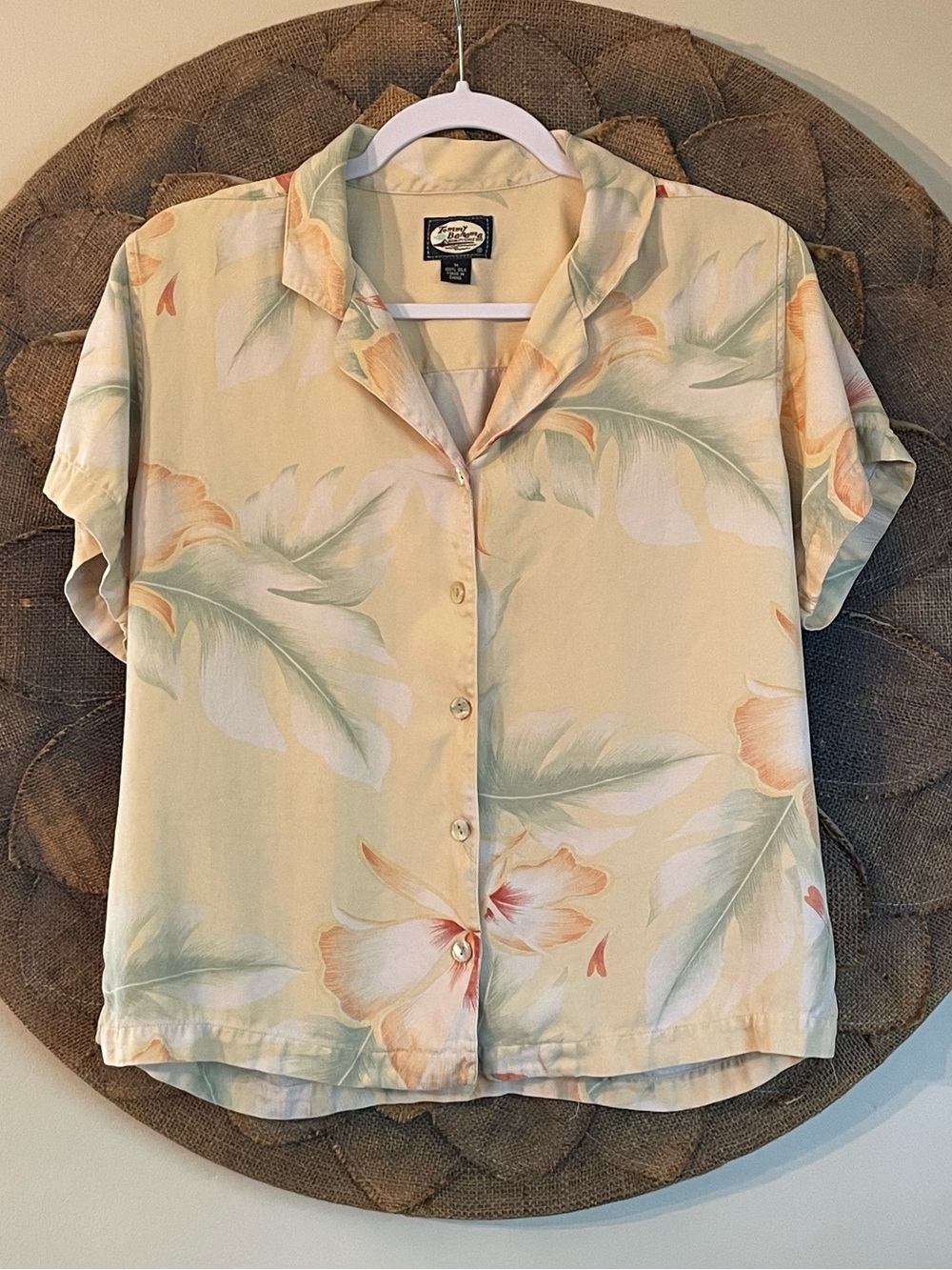 Tommy Bahama Vintage Silk Floral Camp Shirt